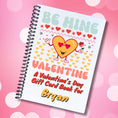 Load image into Gallery viewer, This image shows the Personalized Valentine's Day Compact 5"x7" Gift Card Book with Stickers and PVC Cover - Be Mine Valentine
