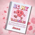 Load image into Gallery viewer, This image shows the Personalized Valentine's Day Compact 5"x7" Gift Card Book with Stickers and PVC Cover - Be My Valentine.
