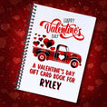 Load image into Gallery viewer, This image shows the Personalized Valentine's Day Compact 5"x7" Gift Card Book with Stickers and PVC Cover - Plaid Pickup.
