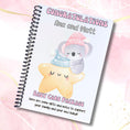 Load image into Gallery viewer, This image shows the cover of the Personalized Baby Gift Card Book with Stickers - Koala.
