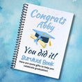 Load image into Gallery viewer, This image shows the Personalized Grad Gift Card Book with Stickers and PVC Cover - Congrats, You Did It!
