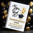 Load image into Gallery viewer, This image shows the Personalized Grad Gift Card Book with Stickers and PVC Cover - You Did It!
