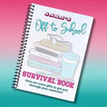 Load image into Gallery viewer, This image shows the personalized cover of the Personalized Off to School Gift Card Book - Pink & Teal.
