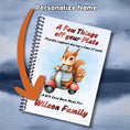 Load image into Gallery viewer, This image shows where your personalized message will be printed on the cover of the Personalized Small Acts of Care Gift Card Book with Stickers and PVC Cover - A Few Things Off Your Plate
