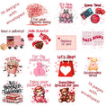 Load image into Gallery viewer, This image shows the images on all 14 pages of the Personalized Valentine's Day Gift Card Book with Stickers and PVC Cover -  Panda.
