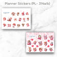 Load image into Gallery viewer, This image shows the two matte paper sticker sheets included with the Personalized Valentine's Day Gift Card Book with Stickers and PVC Cover -   Panda.
