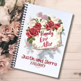 Load image into Gallery viewer, This image shows the cover for the Personalized Wedding Gift Card Book with Stickers and PVC Cover - Happily Ever After.
