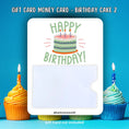 Load image into Gallery viewer, This image shows the Birthday Cake 2 Gift Card Holder Money Card.
