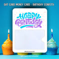 Load image into Gallery viewer, This image shows the Birthday Confetti Gift Card Holder Money Card.
