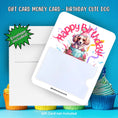 Load image into Gallery viewer, This image shows the Cute Dog Birthday Gift Card Holder Money Card with the included A2 envelope.
