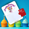 Load image into Gallery viewer, This image shows a gift card partially inside the Birthday Pony Gift Card Holder Money Card.
