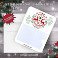 Load image into Gallery viewer, This image shows the Christmas Deer 2 Gift Card Money Card with the included A2 size envelope.
