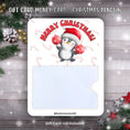 Load image into Gallery viewer, This image shows the Christmas Penguin Gift Card Money Card.
