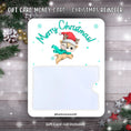 Load image into Gallery viewer, This image shows the Christmas Reindeer Gift Card Money Card.
