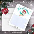 Load image into Gallery viewer, This image shows the Christmas Reindeer Gift Card Money Card with the included A2 size envelope.
