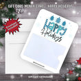 Load image into Gallery viewer, This image shows the Happy Holidays Gift Card Money Card with the included A2 size envelope.
