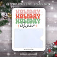 Load image into Gallery viewer, This image shows the Holiday Cheer Gift Card Holder Money Card.
