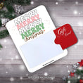 Load image into Gallery viewer, This image shows a gift card partially inside the Merry Merry Gift Card Holder Money Card.
