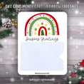 Load image into Gallery viewer, This image shows the Rainbow Greetings Gift Card Holder Money Card.
