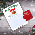 Load image into Gallery viewer, This image shows a gift card partially inside the Santa Chimney Gift Card Holder Money Card.
