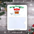 Load image into Gallery viewer, This image shows the Santa Chimney Gift Card Holder Money Card.
