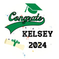 Load image into Gallery viewer, Personalized Grad Party Sticker Bundle - Varsity Congrats
