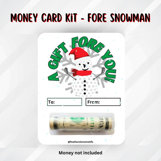 This image shows the Fore money card with money tube attached.