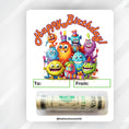 Load image into Gallery viewer, This image shows the money tube attached to the Birthday Monsters money card.
