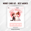 Load image into Gallery viewer, This image shows the Best Wishes Money Card Kit without the money tube.
