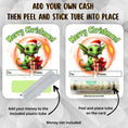 Load image into Gallery viewer, This image shows how to attach the money tube to the Dragon money card.

