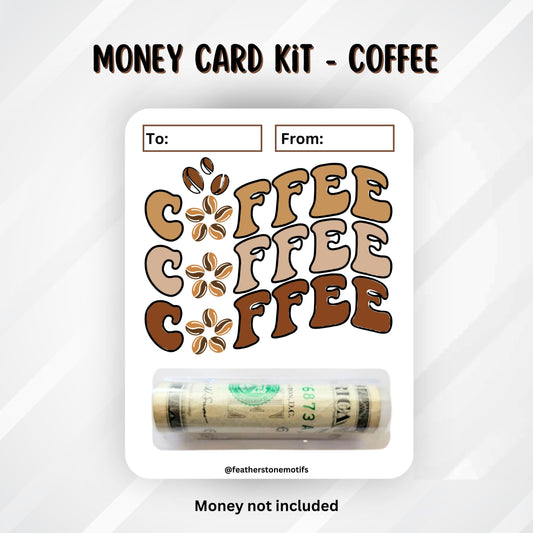 This image shows the money tube attached to the Coffee Money Card.