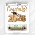 Load image into Gallery viewer, This image shows the Congrats 2026 Graduation Money Card Kit.
