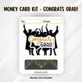 Load image into Gallery viewer, This image shows the Congrats GRAD! Money Card without the money tube.
