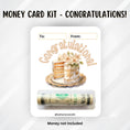 Load image into Gallery viewer, This image shows the money tube attached to the Congratulations Money Card.
