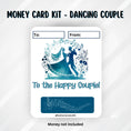 Load image into Gallery viewer, This image shows the Dancing Couple Money Card Kit without the money tube.
