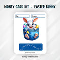 Load image into Gallery viewer, This image shows the Easter Bunny Money Card without the money tube.
