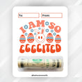 Load image into Gallery viewer, This image shows the money tube attached to the I am so Eggcited Easter Money Card.
