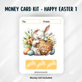 Load image into Gallery viewer, This image shows the Happy Easter 1 Easter Money Card without the money tube.
