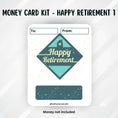 Load image into Gallery viewer, This image shows the Happy Retirement 1 Retirement Money Card Kit without the money tube.
