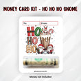 Load image into Gallery viewer, This image shows the money tube attached to the Ho Ho Ho Gnome Money Card.
