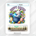 Load image into Gallery viewer, This image shows the money tube attached to the Hoppy Easter 1 Easter Money Card.
