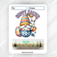 Load image into Gallery viewer, This image shows the money tube attached to the Hoppy Easter Gnome Easter Money Card.
