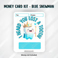 Load image into Gallery viewer, This image shows the Lost a Tooth Money Card Kit without the money tube attached.
