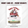 Load image into Gallery viewer, This image shows the money tube attached to the Pickup Holidays Money Card.
