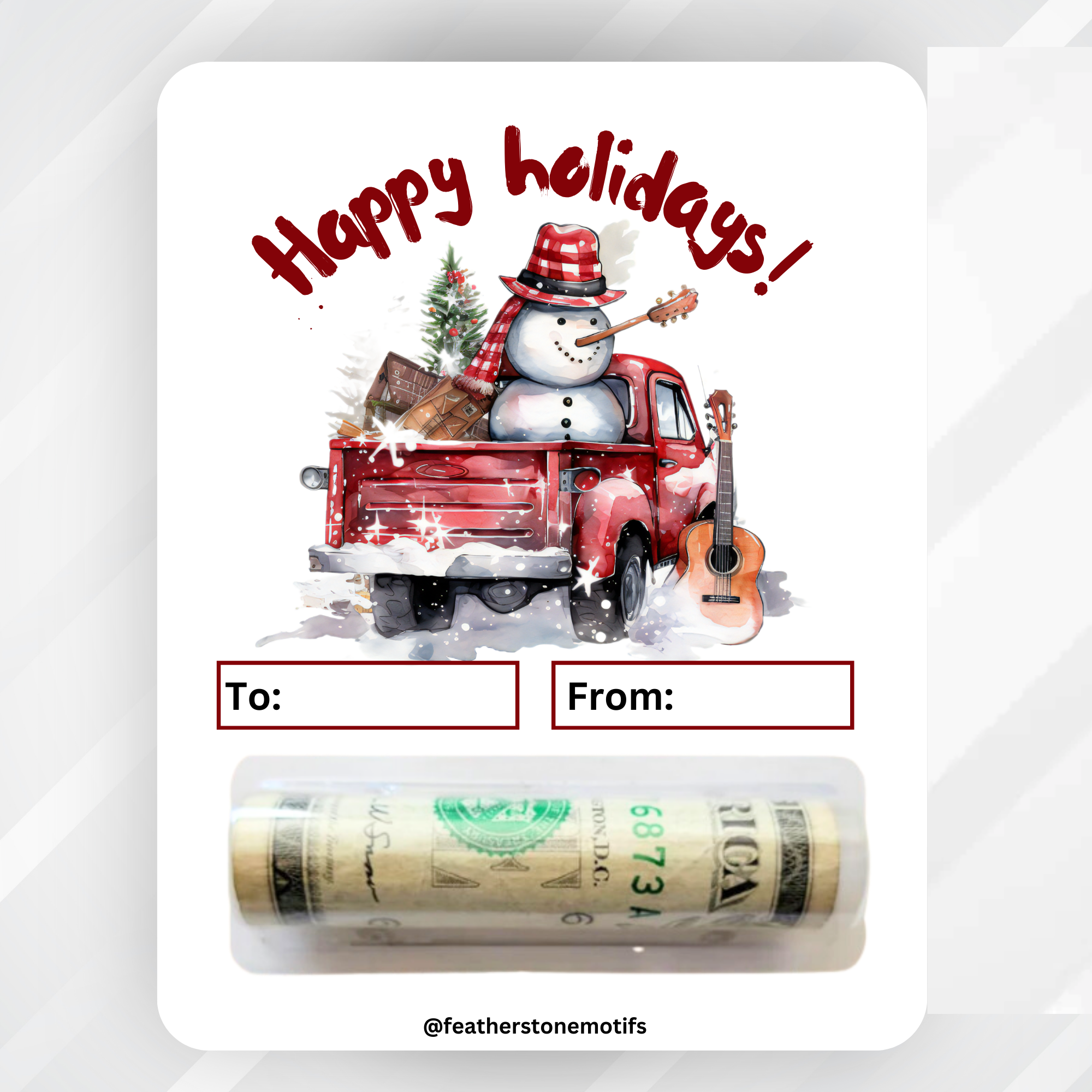 Pickup Holidays Money Card Kit