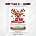 Load image into Gallery viewer, This image shows the money tube attached to the Rudolph Money Card.
