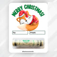 Load image into Gallery viewer, This image shows the money tube attached to the Sleepy Fox Money Card.
