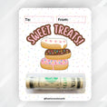 Load image into Gallery viewer, This image shows the money tube attached to the Sweet Treats Money Card.
