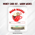 Load image into Gallery viewer, This image shows the money tube attached to the Warm Wishes money card.
