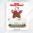 Load image into Gallery viewer, This image shows the money tube attached to the Warm Wishes Money Card.
